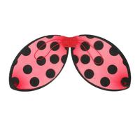 NYSBH Accessoires de costume de coccinelle rouge vif en maille pour fête