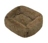 NYSBH Lit carré pour chien - Lit long en peluche - Fournitures pour chiens de petite, moyenne et grande taille - Lit apaisant lavable