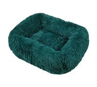 NYSBH Lit carré pour chien - Lit long en peluche - Fournitures pour chiens de petite, moyenne et grande taille - Lit apaisant lavable