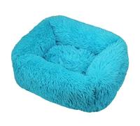 NYSBH Lit carré pour chien - Lit long en peluche - Fournitures pour chiens de petite, moyenne et grande taille - Lit apaisant lavable