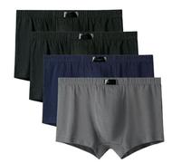 NYSBH Lot de 4 culottes pour homme en coton Taille 5XL 6XL, Q413, 6XL