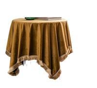 NYSBH Petite nappe en velours épais disponible en forme carrée, avec des couleurs comme le vert, le rouge, le blanc et le marron