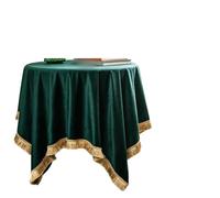 NYSBH Petite nappe en velours épais disponible en forme carrée, avec des couleurs comme le vert, le rouge, le blanc et le marron