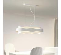 NYSCR Chandelier à LED de créateur Acrylique Blanc pour Le Salon de la Cuisine Cordon de Chambre à Coucher adhérence modifiable, éclairage Moderne (30 cm)