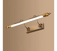 NYSCR Lampes Miroir en Bronze Vintage, lumières murales de Salle de Bain réglables avec Abat-Jour en Acrylique, Miroir imperméable IP44 Lumières à LED à LED pour la cchelle d'éclairage de l'armoire