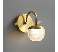 NYSCR Vanité de Salle de Bain luminaire d'éclairage d'image de Cadre en Laiton, Ombre Acrylique Maquillage en cuivre Miroir Avant, Lampe Avant de la vanité de Bain Moderne Les Lampes