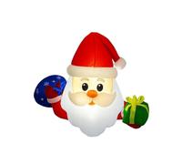 NYSDM Décoration de fenêtre gonflable Père Noël escalade 1,2 m