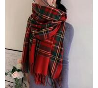 NYSDM Écharpe Chaude à Carreaux de Style écossais pour Femmes, châle Doux et Long, pour Noël, Saint-Valentin, Petite Amie, épouse, Maman