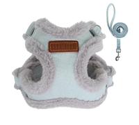 NYSDM Ensemble harnais d'hiver pour chien et chat chaud rembourré avec laisse pour animal domestique de petite et moyenne taille Chihuahua Yorkshire
