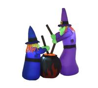 NYSDM Jouets gonflables pour Halloween, remorquage, sorcières, LED intégrées, extérieur, intérieur, fête, pelouse, cour, jardin, modèle de décoration