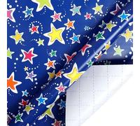 NYSDM Lot de 2 rouleaux de papier cadeau coloré Happy Birthday avec ballons Motif dinosaure pour anniversaire, mariage, fête prénatale