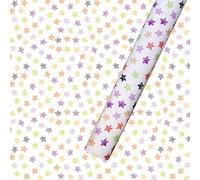 NYSDM Lot de 6 feuilles de papier cadeau en cuivre brillant pour Halloween, horreur, citrouille, balai, fantôme, ciel étoilé, papier décoratif