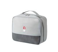 NYSDM Pilulier à fermeture éclair Sac de rangement pour médicaments Boîte de premiers secours pour les trousses médicales d'urgence, gris, 1 pièce