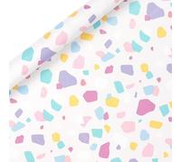 NYSDM Rouleau de papier cadeau Happy Birthday imprimé arc-en-ciel cœur pierre pour anniversaire, mariage, fête prénatale