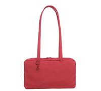 NYSDM Sac fourre-tout léger en nylon Bowler Mode avancé simple décontracté Sac à main grande capacité Sac à bandoulière, Rouge Grand