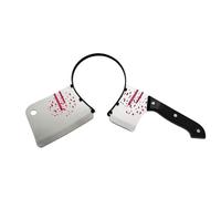 NYSDM Serre-tête d'horreur d'Halloween Simulation couteau effrayant hache, ciseaux de costumade Accessoires de décoration de fête