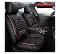 NYSFGOFJGOM Housse SièGe Voiture Housses De Siège Auto pour Nissan pour Qashqai pour Micra pour Note Ensemble Complet Protections en Cuir Couverture Couvre SièGe(Rouge)