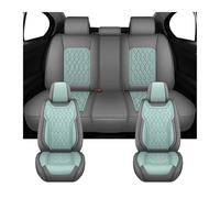 NYSFGOFJGOM Housses Siège Auto Universelles Antidérapantes en Cuir PU pour Hyundai pour Kona pour Santa pour Fe pour I30 I10 I40 Couverture Couvre SièGe(Green B)