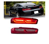 NYSFIFHSKFH Feu arrière remorque Pour Chevy pour Camaro 2016-2018 2x ensemble de feux arrière voiture LED complets clignotants dynamiques frein Clignotants(US Red)