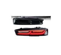 NYSFIFHSKFH Feu arrière remorque Pour Chevy pour Camaro 2016-2018 2x ensemble de feux arrière voiture LED complets clignotants dynamiques frein Clignotants(US Smoked)