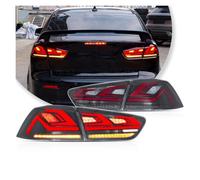 NYSGMVBDOFH Feu arrière remorque Pour Mitsubishi pour Lancer pour EVO-X 2008-18 feu de freinage LED dynamique pièces réglage arrière voiture 2 ensemble Feux de recul(A Smoked)