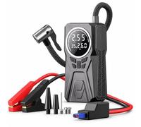 NYSLDSCO Booster Auto pour KIA Sorento 2009-2013 5 Seats | Booster de batterie et gonfleur de pneus, affichage de pression, tuyau d'air et pinces pour assistance routière