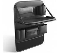 NYSLDSCO Rangement Sieges Auto Table pour Kia Rio IV 2017-2024 | Organisateur siege auto table range tablette, accueille bouteilles, soutient ordinateur, protege dossier, monte aisement.