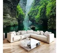 NYSMGS Papier Peint Panoramique Chine Fleuves Papier Peint Intissé Fresque Murale 3D Nature Paysage Peinture Murale Poster 250x175cm Pour Salon Chambre Bureau, Décoration Murale 4N149
