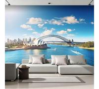 NYSMGS Papier Peint Panoramique Intissé Opéra De Sydney 200x140 Déco Maison