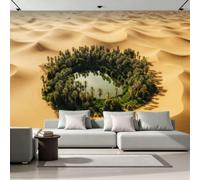 NYSMGS Papier Peint Panoramique Intissé Tropical Oasis 300x210 Déco Maison