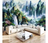 NYSMGS Papier Peint Panoramique Peinture De Paysage Papier Peint Intissé Peinture Murale 3D Style Chinois Grand Format Décoration Murale Poster 500x280 cm Pour Salon Chambre Bureau Cuisine 4C769