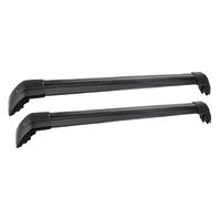 NYSQOFMB Barres Toit Barres Transversales Toit Verrouillables en Alliage D'aluminium pour Jaguar F-Pace 2016-2024 2 Pièces Barre Supérieure Voiture(Noir)