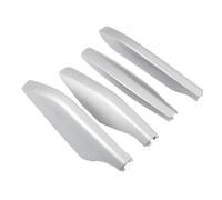 NYSQOFMB Barres Toit Lot 4 Coques Protection pour Barres Toit pour Toyota pour Land pour Cruiser pour Prado LC120 FJ120 2003-2009 Barre Supérieure Voiture(Argent)