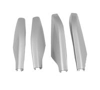 NYSQOFMB Barres Toit pour Toyota pour Prado LC120 2003-2009 Lot 4 Housses Protection Toit en ABS Argenté/Noir d'angle Barre Supérieure Voiture(Argent)