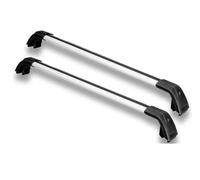 NYSQOFMB Barres Toit pour VW ID.4 2020-2025 Barres Transversales Barres Toit Verrouillables en Alliage D'aluminium 2 Pièces Barre Supérieure Voiture(SilverBlack)