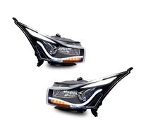 NYSQOFMB Covers Phares Ensemble Phares Voiture LED Pour Chevy Pour Cruze 2009 - 2016, Phare Au Xénon Clignotant, Lentille Œil D'ange Accessoires Automobiles Couverture phare avant(LED Lamp)