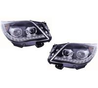 NYSQOFMB Covers Phares Style De Voiture Pour Toyota Pour Prado Phare 2010-2012 LC150 LED DRL Hid Lampe Frontale Ange Oeil Bi Faisceau Xénon Couverture phare avant