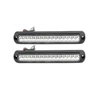 NYSQOFMB feu stop Barre de feux arrière mince à 15 LED pour remorque 12/24 V stop clignotants troisième feu freinage pour pick-up(Jaune)