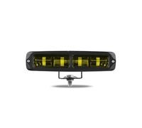 NYSQOFMB feu stop Barre Feux Antibrouillard LED 6D À Lentille Blanche Feu Route Feu Travail Feu Antibrouillard Jaune 6 Pouces Camionnette Pour Toyota 12-24V(1pc Yellow Light)