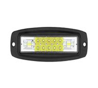 NYSQOFMB feu stop Barre Lumineuse Travail À LED Encastrée 7 Pouces Feu Route Ambré Faisceau Large Recul Pare-chocs 12/24V Remorque Pour Cargo(1pc White Light)