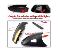 NYSQOFMB feu stop Clignotant Dynamique Pour Rétroviseur Latéral Clignotant Séquentiel Pour Seat Pour Alhambra 7N 2010-2020(With Puddle Light)
