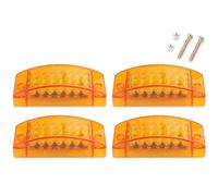 NYSQOFMB feu stop Feu arrière de remorque à LED feux freinage stroboscopiques bus camion 6 pouces position fluides 12 V 24(4pcs Yellow Light)