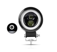 NYSQOFMB feu stop Projecteur travail rond à LED auxiliaire 76 cm Halo Angel Eye 12/24V camion VTT SUV moto tout-terrain feux route croisement lampe blanche(1pc White Ring Lamp)