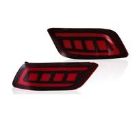 NYSQOFMB Feux Antibrouillard Feu Arrière LED Pour Subaru Forester 2019-2023, Réflecteur De Pare-chocs, Clignotant Séquentiel, Freinage, 12 V Phares antibrouillard(Red Shell)