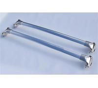 NYSQOFMB Galerie Toit pour Cayenne pour Turbo S 2011-2016 2017 Barres Toit Voiture Barres Transversales Porte-Bagages Barres Support Supérieur Rail Support Toit(Argent)