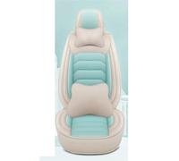 NYSQOFMB Housse De Siège Voiture en Cuir pour Jeep Tous Les Modèles pour Grand Cherokee pour Renegade pour Wrangler pour Commander pour pour Patriot Housse Siege Voiture(Green Pillow)