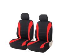 NYSQOFMB Housses De Siège Voiture Lavables Ensemble Complet Taille Universelle Compatibles avec Airbag Latéral pour Ford pour Fusion Housse Siege Voiture(2pcs Rouge)
