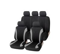 NYSQOFMB Housses De Siège Voiture Lavables Ensemble Complet Taille Universelle Compatibles avec Airbag Latéral pour Ford pour Fusion Housse Siege Voiture(Gray Full Set)