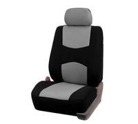NYSQOFMB Housses De Siège Voiture Universelles pour Logan en Fiber Polyester Ensemble Gris Complet Adaptées À La Plupart des Voitures Camions SUV Et Vans Housse Siege Voiture(1pc-Front)