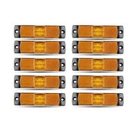 NYSQOFMB Indicateur Feux Gabarit Latéraux À LED, Indicateur Dégagement Lampe Signalisation Pour Camion Remorque Fourgonnette Pick-up Bateau Clignotant Du Rétroviseur Droit(10pcs Yellow)